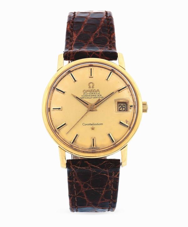OMEGA - Elegant yellow gold wristwatch dating back to 60's.