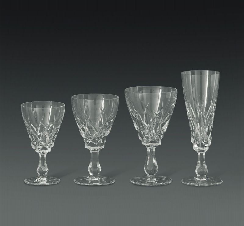 Servizio di bicchieri Francia. Manifattura di Bayel, seconda metà del XX secolo  - Auction L'Art de la Table - Cambi Casa d'Aste