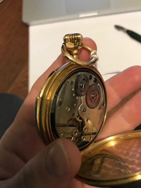 Dunand - Ref. 130175 Orologio da Tasca in Oro Giallo 14k.
