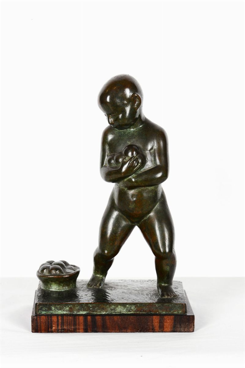 Rodolfo Castagnino (1893-1978)bambino con Frutta