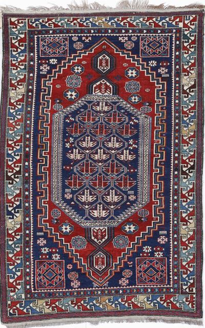 Tappeto Caucasico Shirvan, Fine XIX Inizio XX Secolo