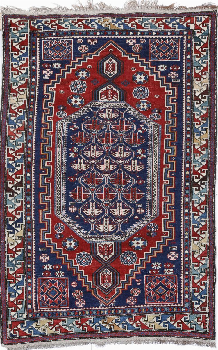 Tappeto caucasico Shirvan, fine XIX inizio XX secolo  - Auction Carpets - Time Auction - Cambi Casa d'Aste