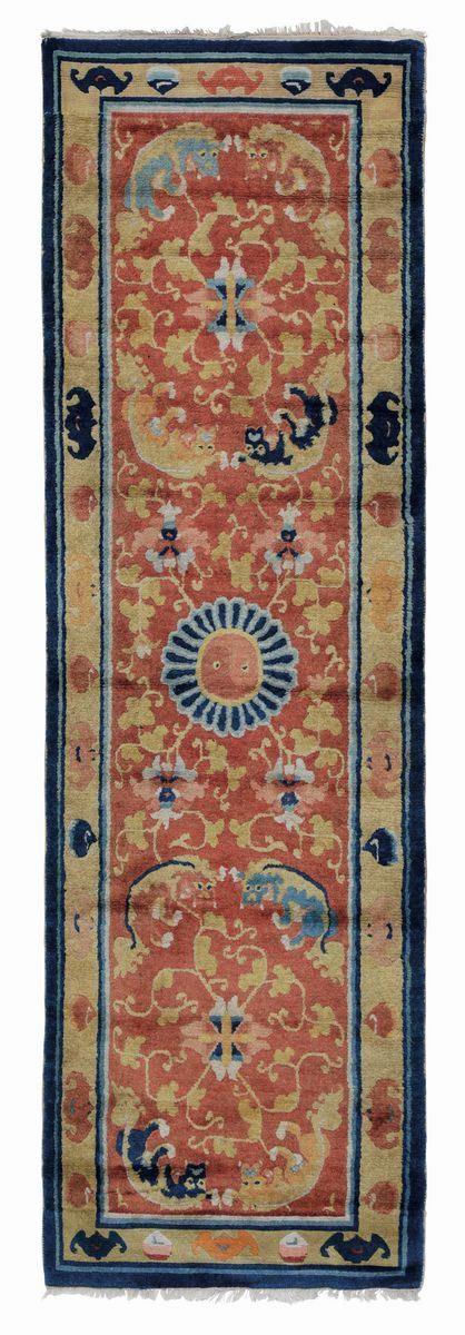 Tappeto Ninxia, Cina seconda metà XIX secolo  - Auction antique rugs - Cambi Casa d'Aste