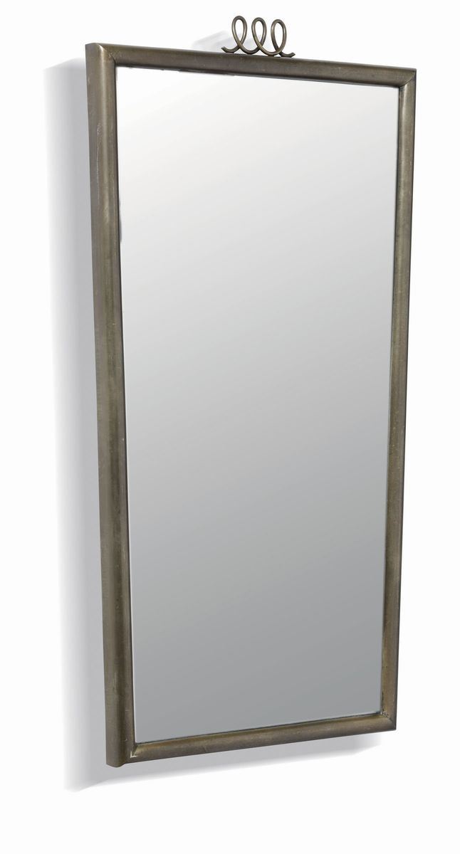 L. Brusotti, a brass-profiled mirror, Italy, 1940s  - Auction Design - Cambi Casa d'Aste