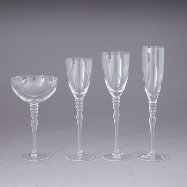 Servizio di bicchieri “Classic Rose” Rosenthal, 1980 circa