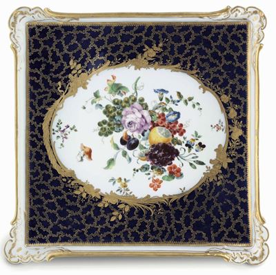 Raro Vassoio Meissen, 1770 Circa