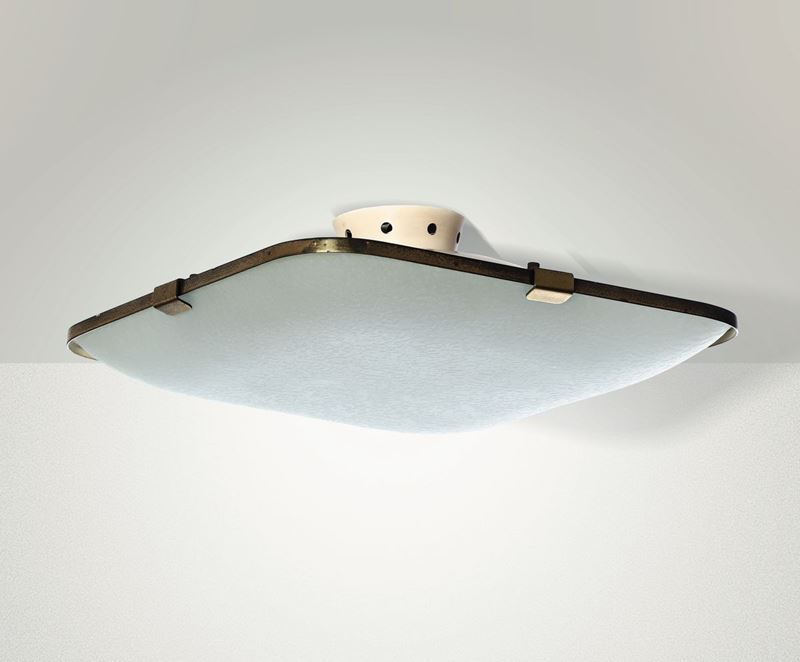 M. Ingrand, a mod. 1485/1 ceiling lamp, Italy  - Auction Design - Cambi Casa d'Aste