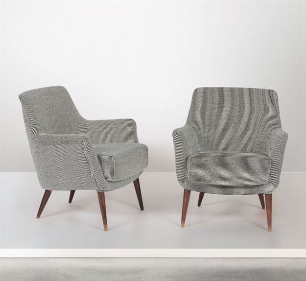Cassina, two Castyro armchairs, Italy, 1950s