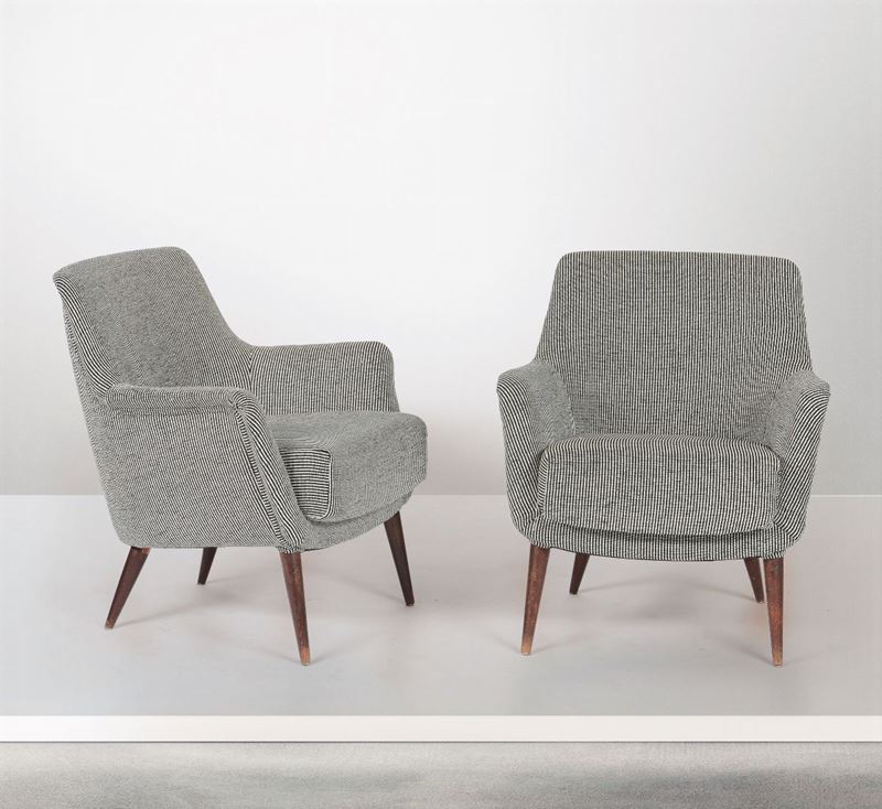 Cassina, two Castyro armchairs, Italy, 1950s  - Auction Design - Cambi Casa d'Aste