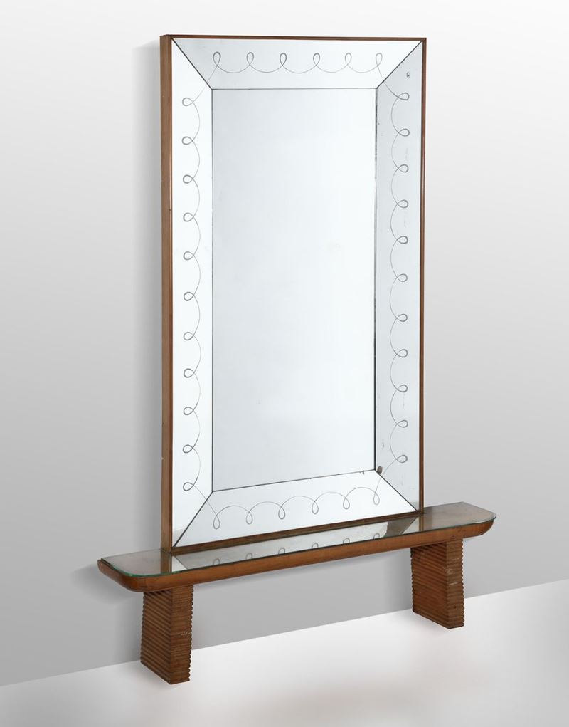 A console table and mirror, Italy, 1940s  - Auction Design - Cambi Casa d'Aste
