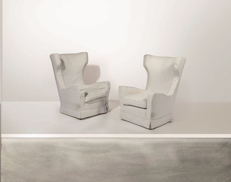 Two armchairs, Italy, 1950 ca.  - Auction Design - Cambi Casa d'Aste