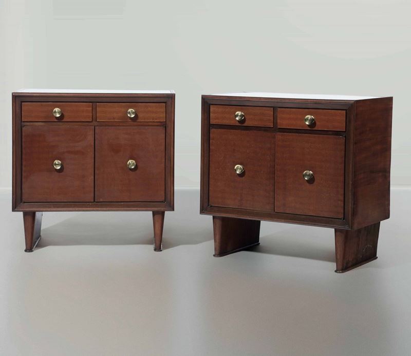 Two end tables, Italy, 1950s  - Auction Design Lab - Cambi Casa d'Aste