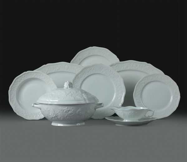 Servizio da tavola “Pont-aux-Choux” Limoges, Manifattura Porcelaines Raynaud & Cie, per Céralene, seconda metà del XX secolo