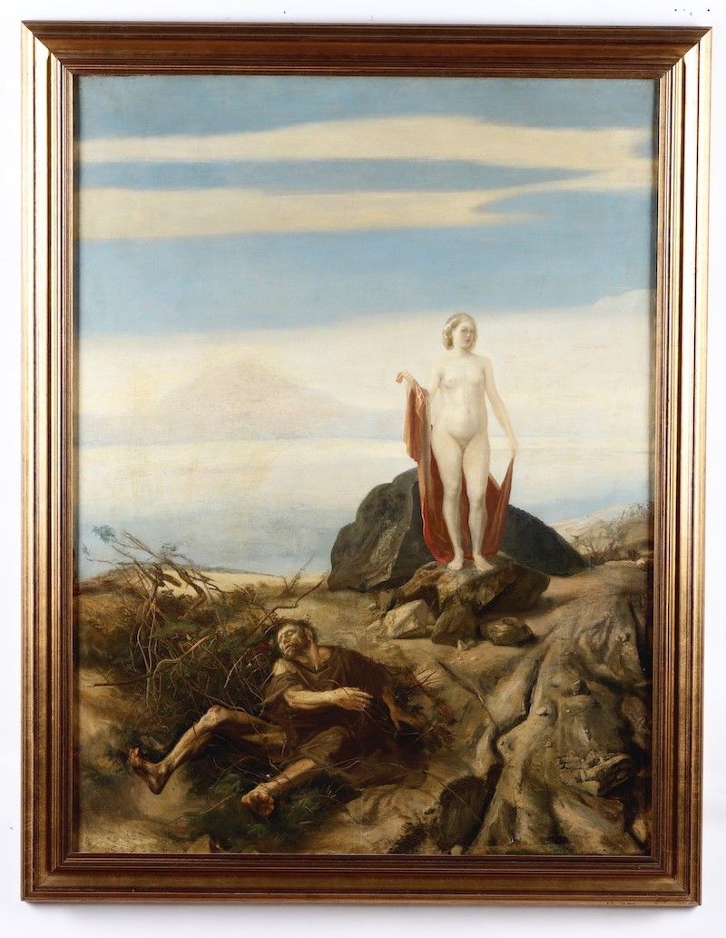 Pietro Annigoni (1910 - 1988)la Tentazione di Sant' Antonio