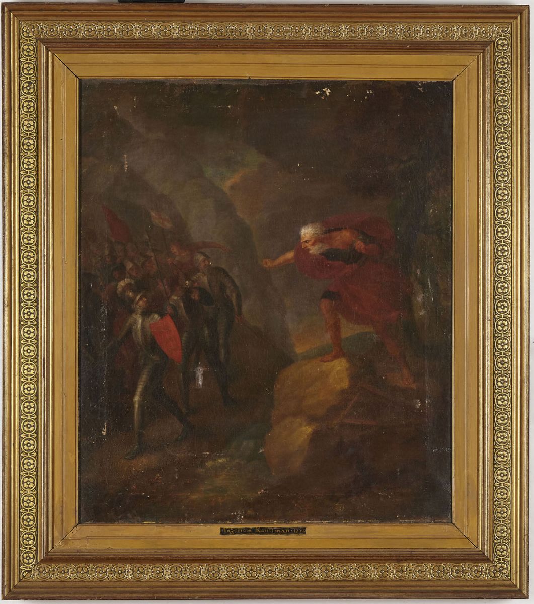 Angelica Kauffmann (1741 - 1807), Attribuito a Scena con Personaggi in Armatura