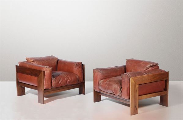 Afra & Tobia Scarpa, Two mod. Bastiano sofas, Italy