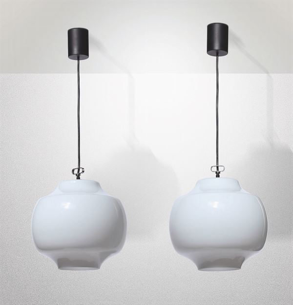 M. Vignelli, two pendant lamps, Italy, 1960s