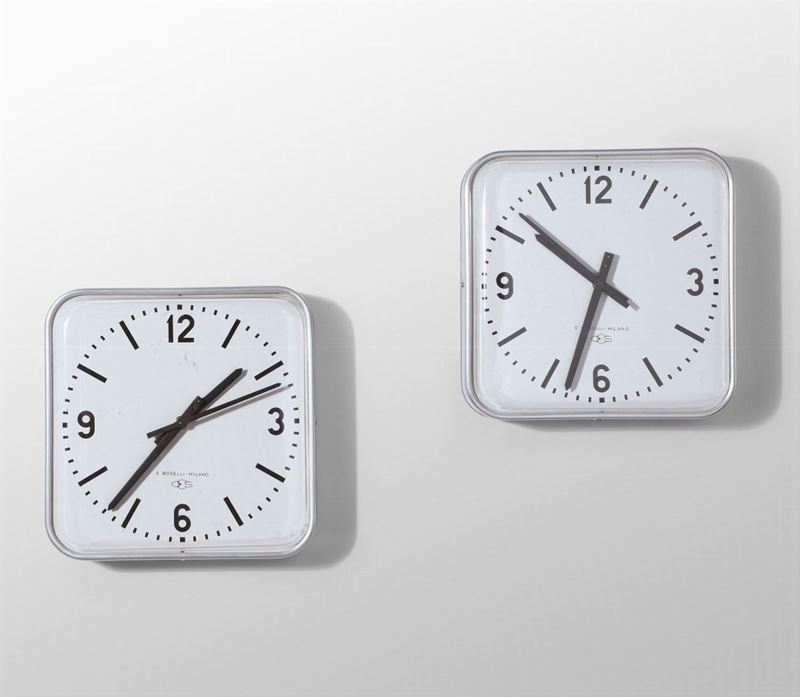 Gio Ponti, two clocks, Italy, 1936 ca.  - Auction Design - Cambi Casa d'Aste