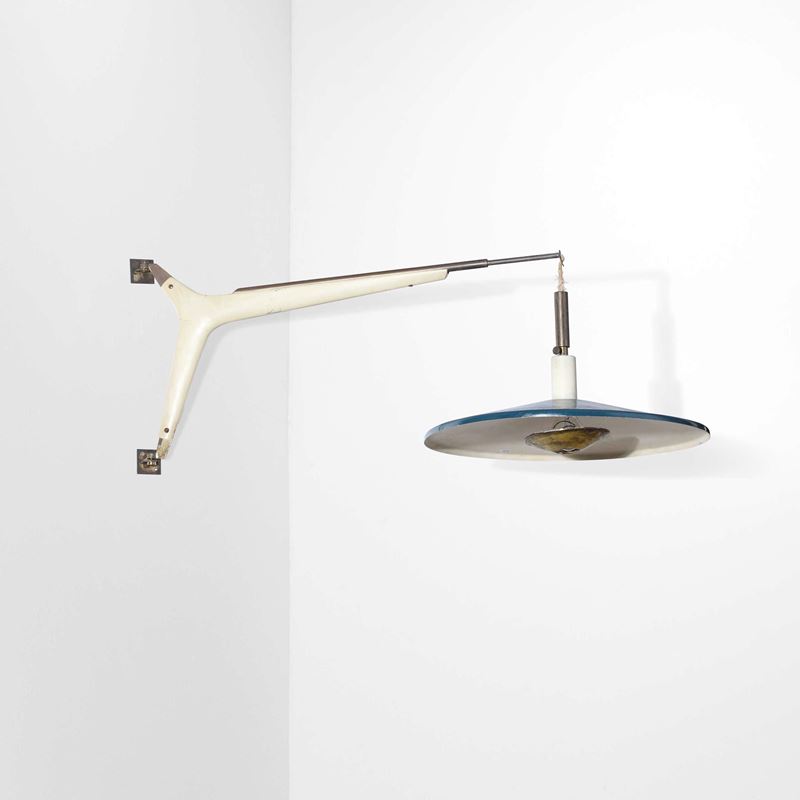Franco Buzzi : F. Buzzi, a wall-mounted lamp, Italy, 1950s  - Auction Design Lab - Cambi Casa d'Aste