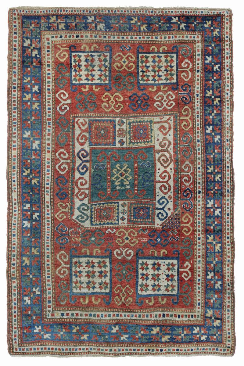 Tappeto Kazak  Charachop, Caucaso XIX secolo  - Auction antique rugs - Cambi Casa d'Aste