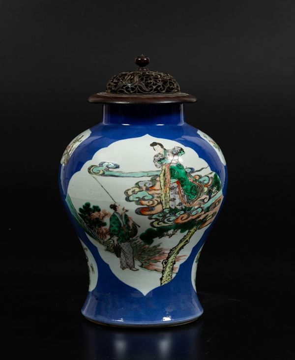 A lidded potiche, China, Qing Dynasty