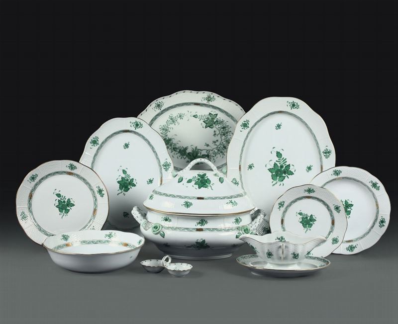 Servizio da tavola “Apponyi-Green” Herend, 1960-1970  - Auction L'Art de la Table - Cambi Casa d'Aste