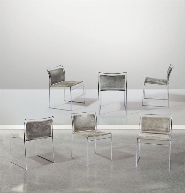 K. Takahama, six stacking chairs, Italy, 1968