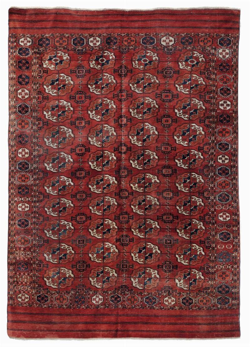 Tappeto Tekke, Turkestan occidentale seconda metà XIX secolo  - Auction antique rugs - Cambi Casa d'Aste