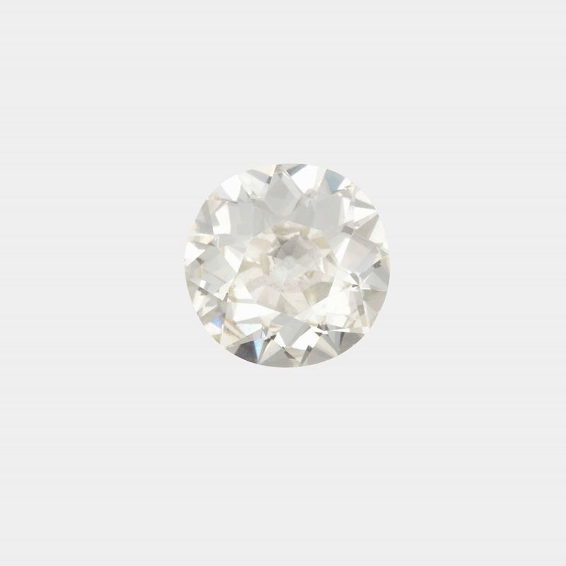 Old-cut diamond weighing 3.84 carats. Gemmological Report R.A.G. Torino n. DV19126  - Auction Fine Jewels  - Cambi Casa d'Aste