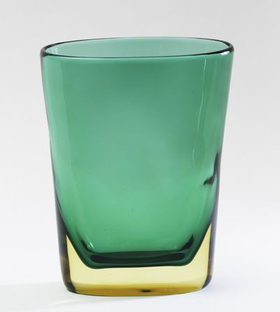 Flavio Poli, Vaso in vetro sommerso Seguso Vetri d’Arte, Murano (circa 1950)