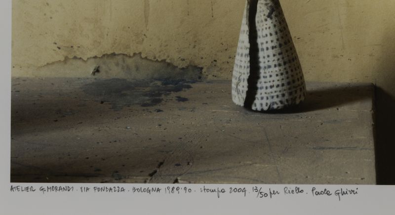 Luigi Ghirri (1943-1992)atelier Morandi Â€“ Via Fondazza Bologna From il Profilo delle Nuvole, 19...