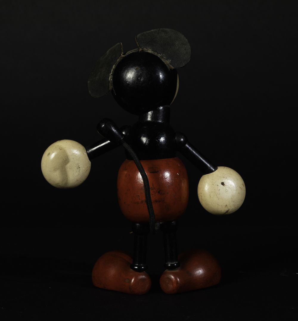 Sevi, Figurina di Topolino in legno dipinto, Italia, circa 1930