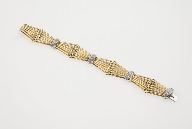 Gold and diamond bracelet  - Auction Fine Jewels  - Cambi Casa d'Aste
