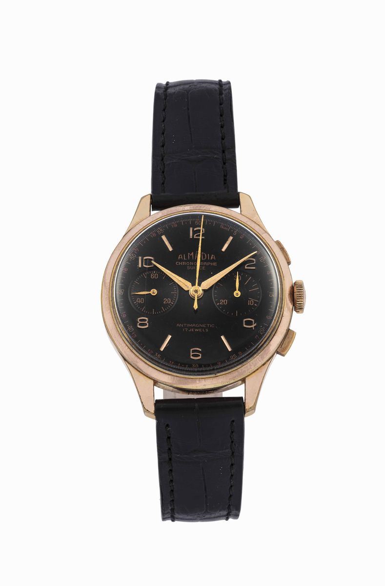 ALMADIA - Chronograph wristwatch  - Auction Watches - Cambi Casa d'Aste