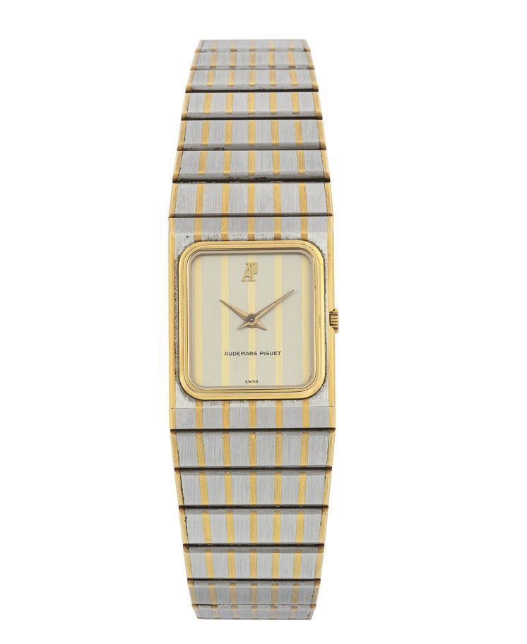 AUDEMARS PIGUET - Elegant Yellow gold and stainless steel square-shape wristwatch.  - Auction Important Wristwatches and Pocket Watches - Cambi Casa d'Aste