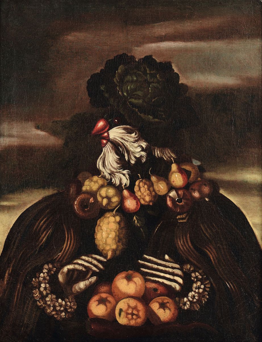Scuola Arcimboldesca del XVII Secolo Ritratti Composti