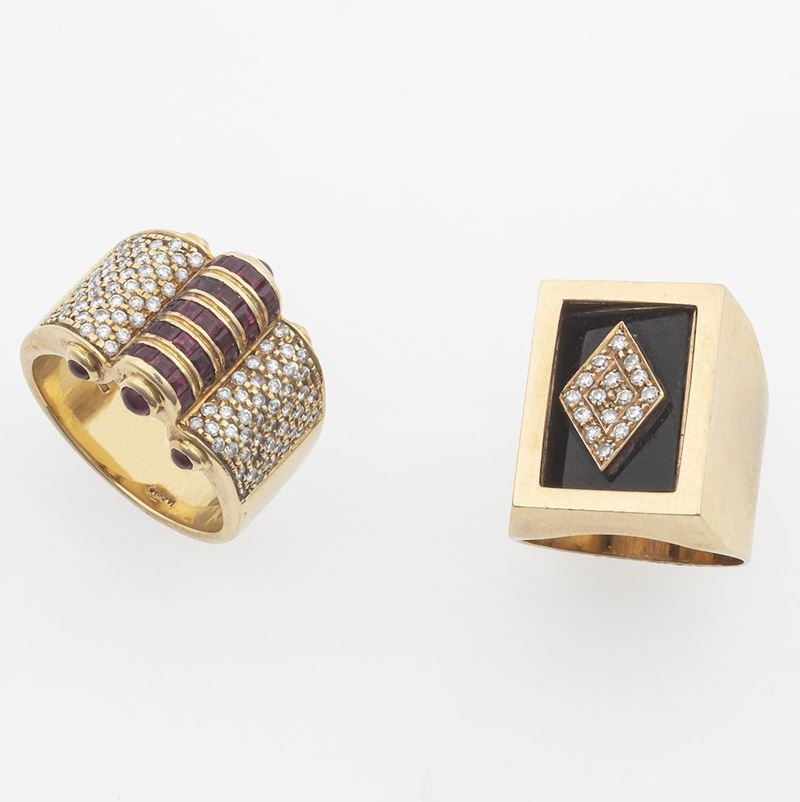 Lotto composto da due anelli  - Auction Jewels - Timed Auction - Cambi Casa d'Aste