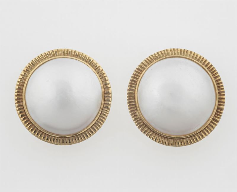 Orecchini con perle mabÃ©  - Auction Jewels - Timed Auction - Cambi Casa d'Aste