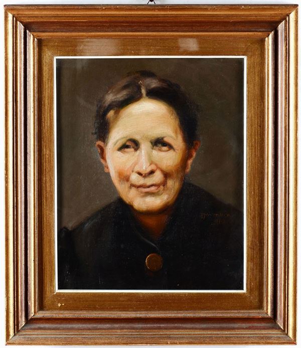 Arnaldo Castrovillari (1886 - 1919) Ritratto di donna sorridente, 1910