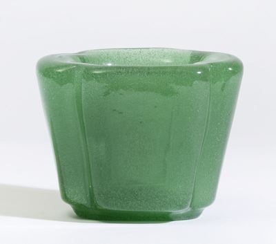 Carlo Scarpa, Vaso polilobato “Bollicine” in vetro soffiato, Venini Murano