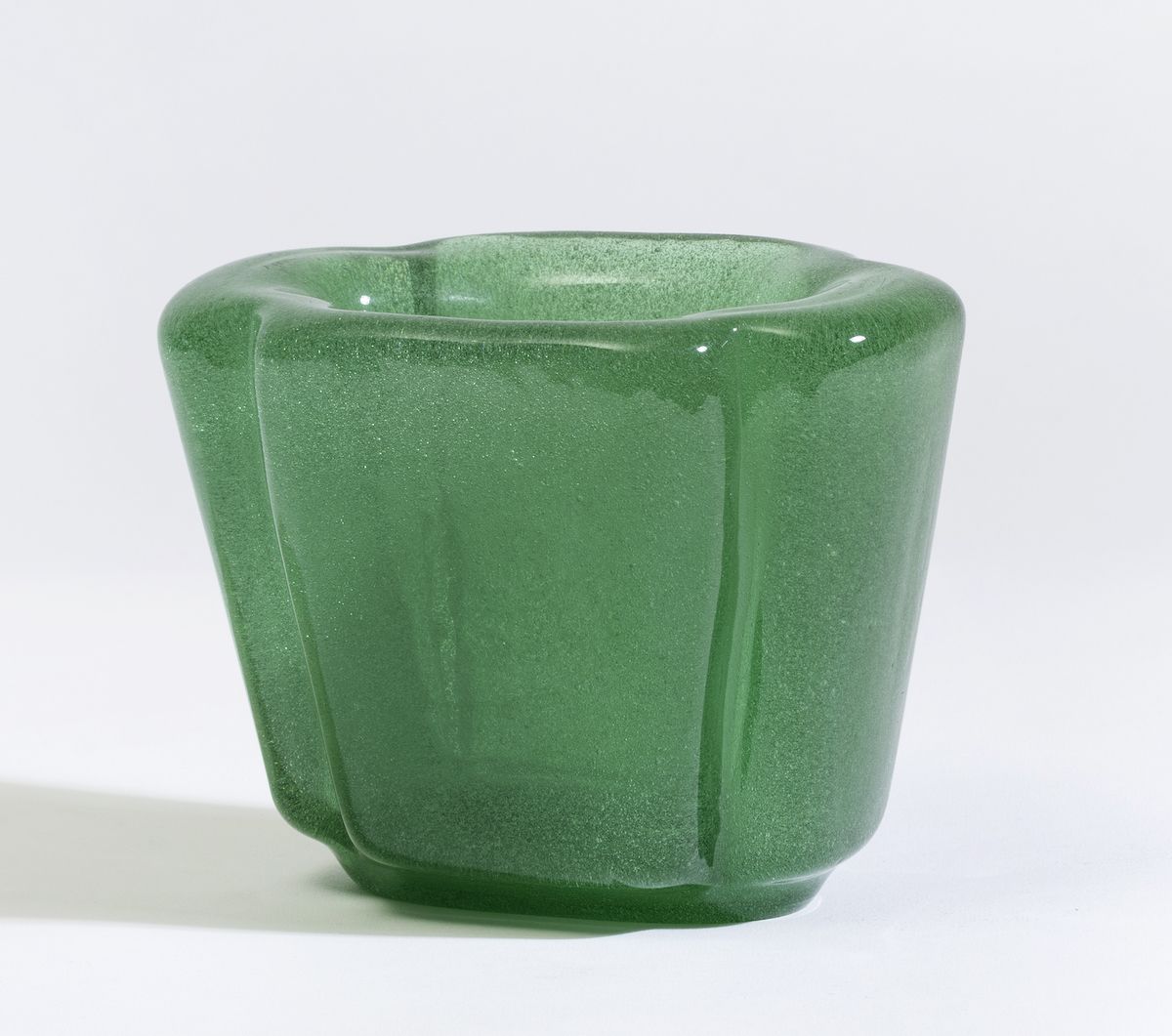 Carlo Scarpa, Vaso polilobato “Bollicine” in vetro soffiato, Venini Murano