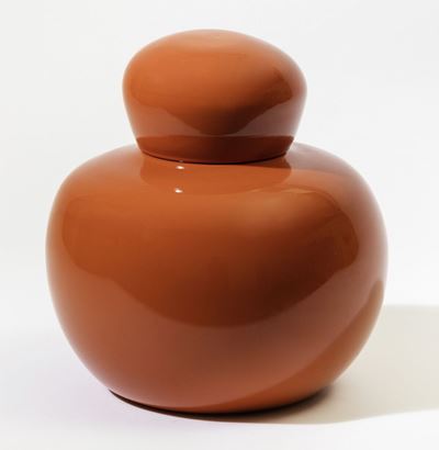 Venini, Vaso in vetro opalino della serie “Cinesi”, Murano, circa 1960