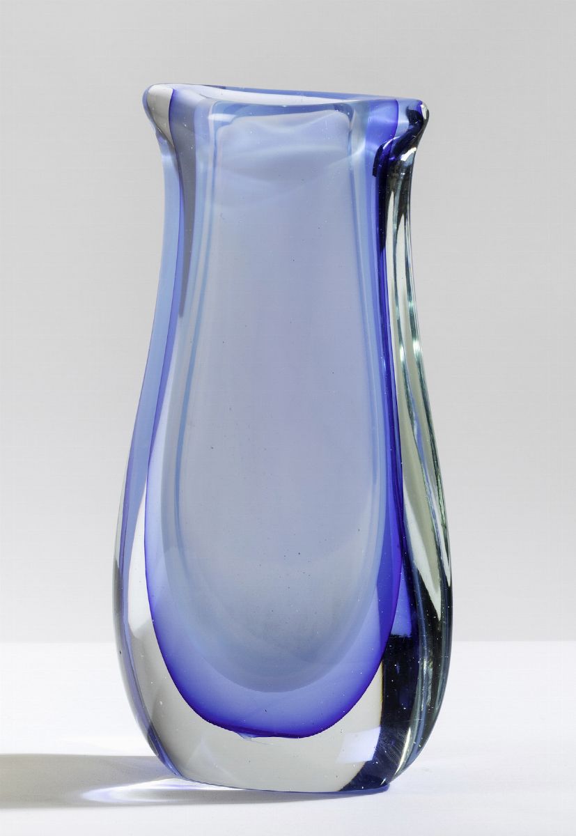 Cenedese, Vaso in vetro sommerso, Murano, 1960 ca