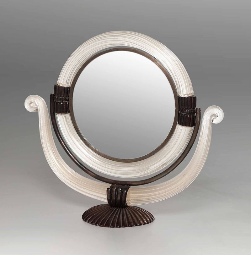 A. Seguso, a tabletop mirror, Italy, 1930s  - Auction Design - Cambi Casa d'Aste