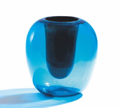 Toni Zuccheri, Vaso “Crepuscoli” in vetro soffiato (Murano, 1960 ca.)