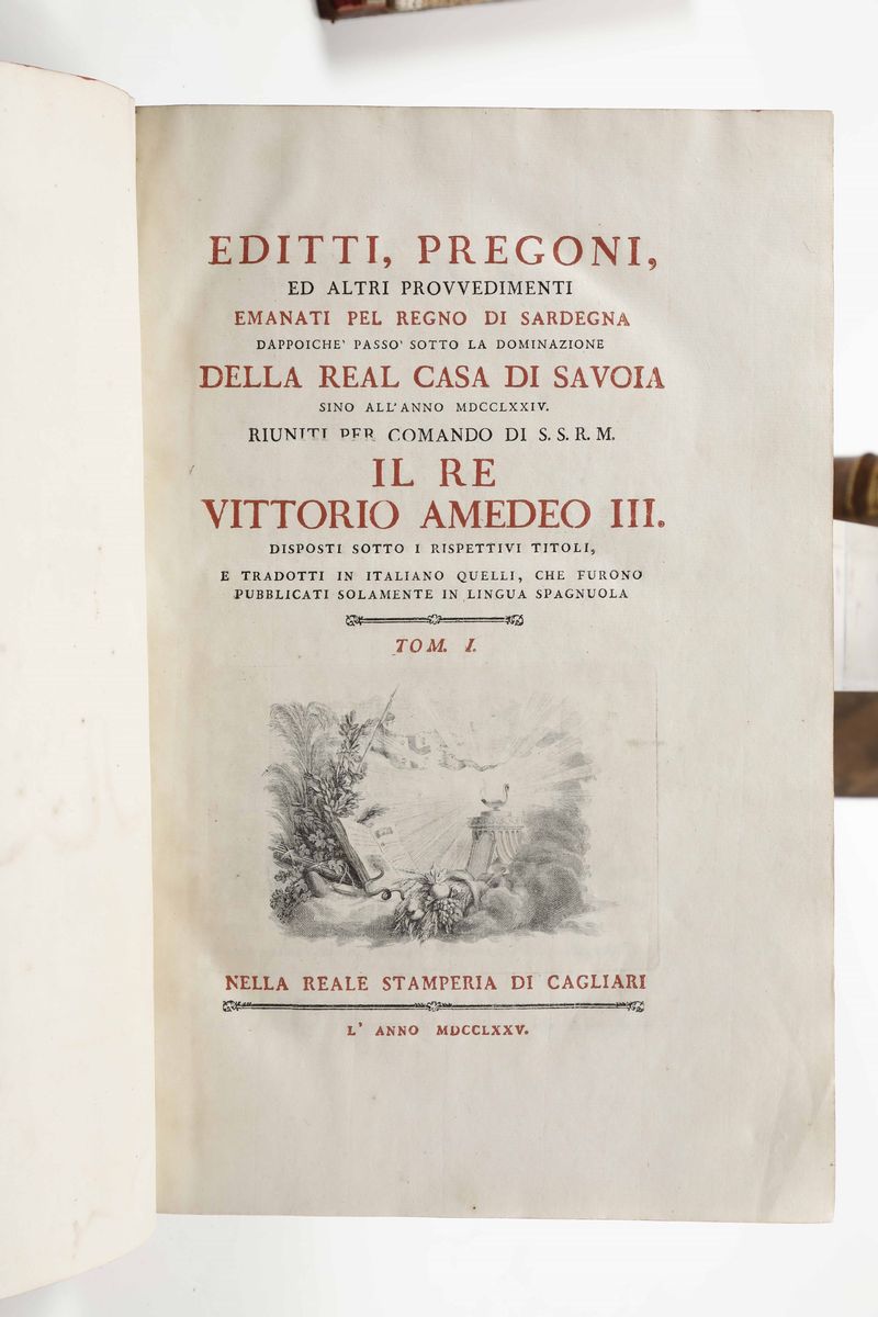 Stati Sardi - Giuridicaeditti, Pregoni, ed Altri Provvedimenti Emanati Pel Regno di Sardegna Dapp...