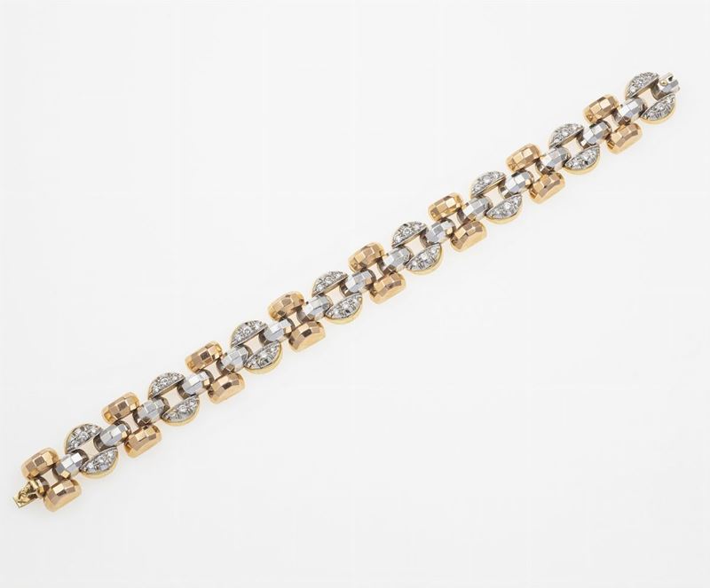Bracciale con diamanti  - Auction Jewels - Timed Auction - Cambi Casa d'Aste
