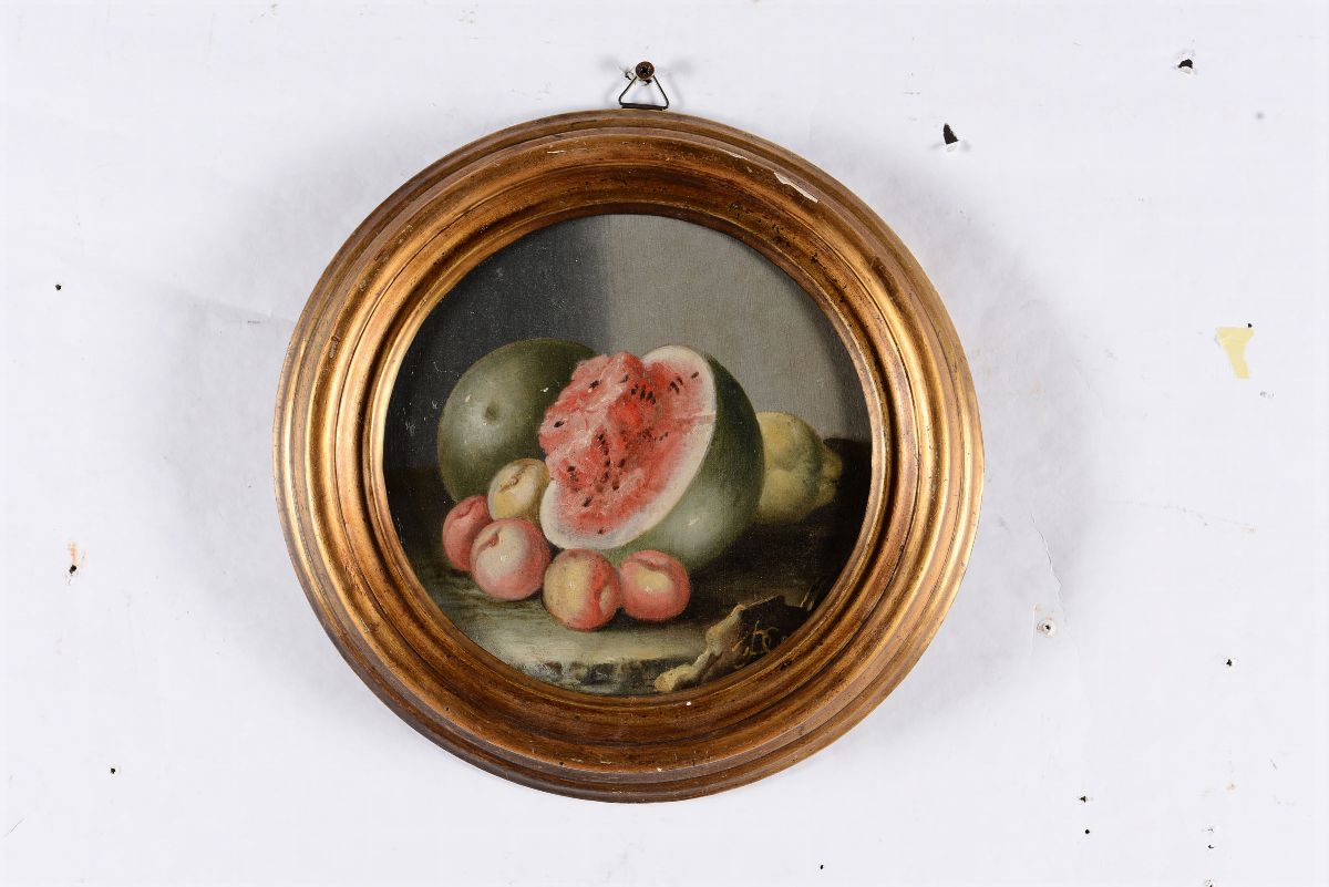 Baldassarre De Caro (napoli 1689-1750) Natura Morta con Anguria