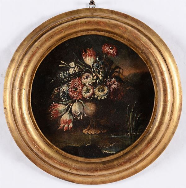 Baldassarre De Caro (Napoli 1689-1750), attribuito a Natura morta con vaso di fiori