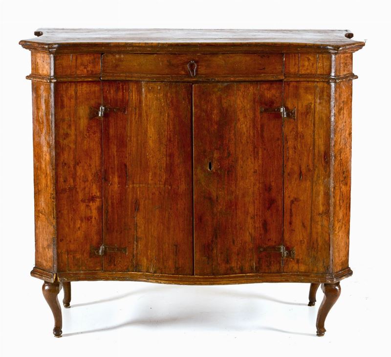 Credenza in legno a due ante, XVIII secolo  - Auction Antiques | Time Auction - Cambi Casa d'Aste